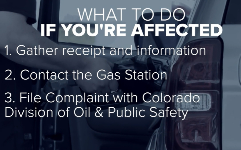 Colorado Tainted Gas: What Drivers Should Do Now